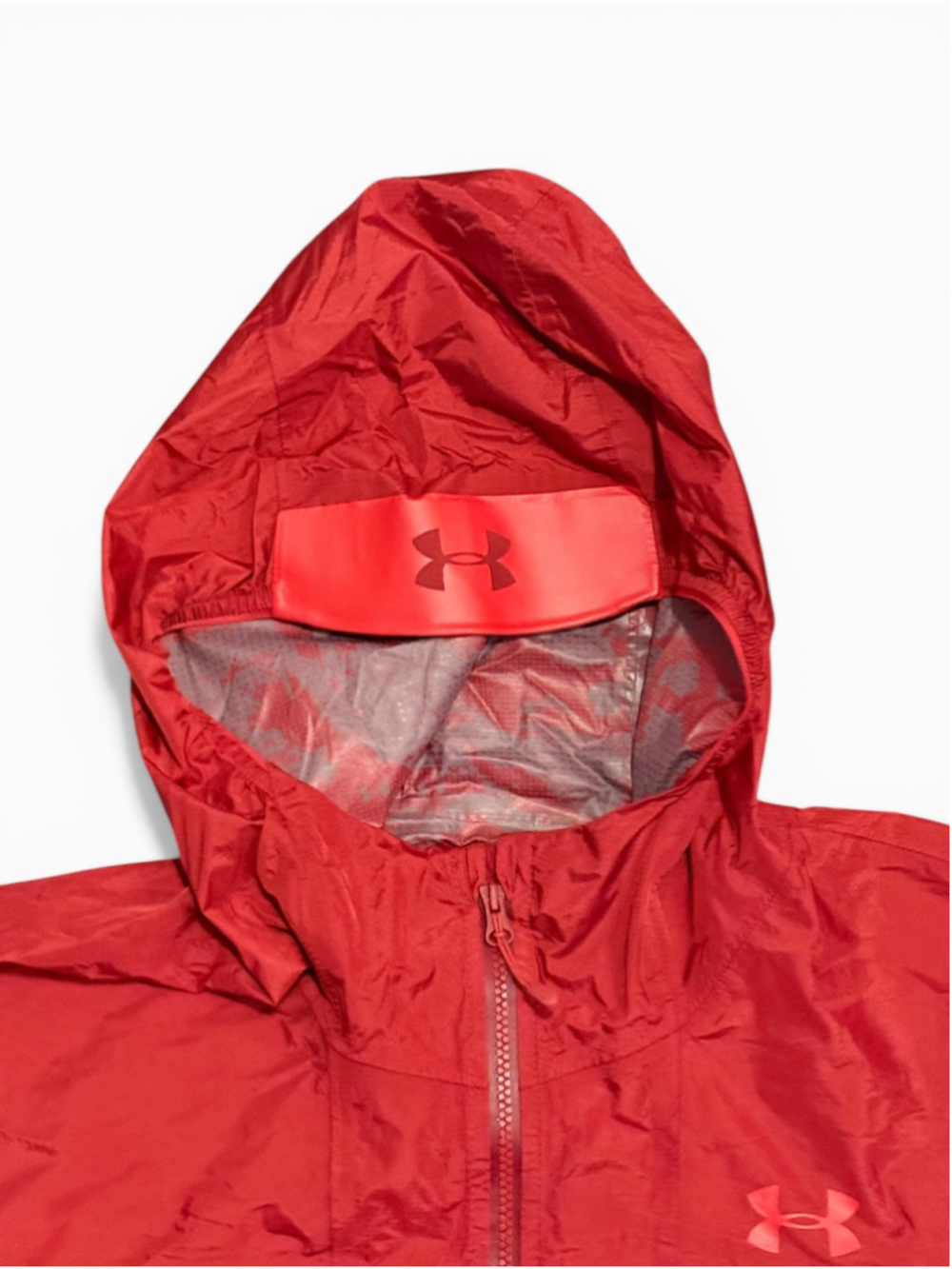 NWT Under Armour Men's Red Pertex Shield Windbreaker Jacket Sz XXL 1306193 - Picture 3 of 9